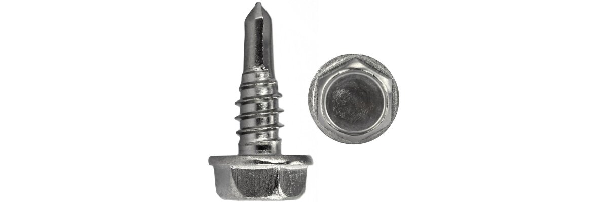 Bohrschrauben DIN 7504 mit Sechskantkopf und Bund, Form K Edelstahl A2: Der Ultimative Leitfaden - Bohrschrauben DIN 7504 – Sechskantkopf &amp; Bund aus Edelstahl A2 kaufen