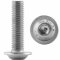 Linsenkopfschrauben M4x45 Innensechskant (ISK) mit Flansch ISO 7380 Edelstahl A2