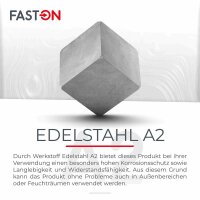 Linsenkopfschrauben M4x45 Innensechsrund (TX) ISO 7380 Edelstahl A2