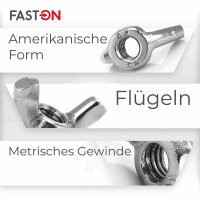 Flügelmuttern amerik. Form ähnl. DIN 315...