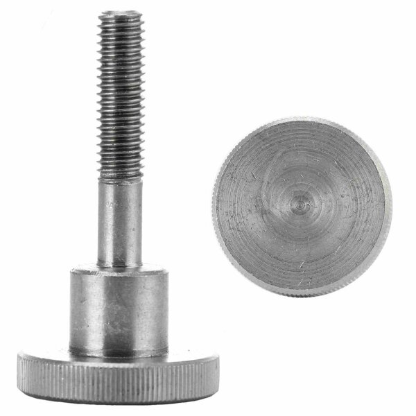 Rändelschrauben M4x5 hohe Form DIN 464 Edelstahl A1