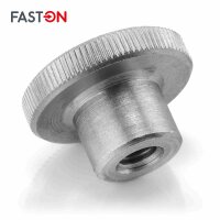 Rändelmuttern M2 hohe Form DIN 466 Edelstahl A1