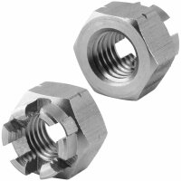 Kronenmuttern M10 DIN 935 Edelstahl A2