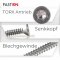 Bohrschrauben 4,8x22 Senkkopf Form O Innensechsrund (TX) TX-25 DIN 7504 Edelstahl A2