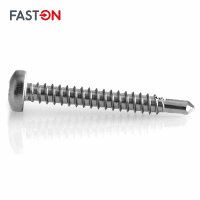 Bohrschrauben 4,8x25 Linsenkopf Form M Pozidriv (PZ) DIN 7504 Edelstahl A2