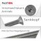 Senkkopfschrauben M12x25 Innensechskant (ISK) DIN 7991 Edelstahl A2