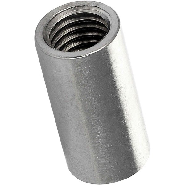 Gewindemuffen M10x40 (D=13) rund Edelstahl A2