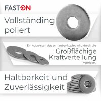 Holzkonstruktionsscheiben M8 rundloch DIN 440 Edelstahl A2