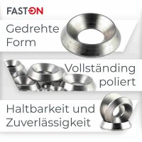 Rosetten M5 gedreht Edelstahl A1