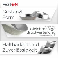 Rosetten M4 gestanzt Edelstahl A2