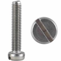 Zylinderschrauben M4x8 mit Schlitz DIN 84 Edelstahl A2