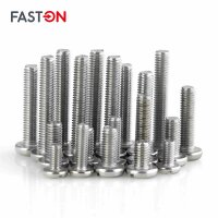 Flachkopfschrauben M6x20 mit Schlitz DIN 85 Edelstahl A2