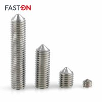 Gewindestifte M5x12 Innensechskant (ISK) mit Spitze DIN 914 Edelstahl A2