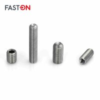 Gewindestifte M8x40 Innensechskant (ISK) mit Ringschneide DIN 916 Edelstahl A2