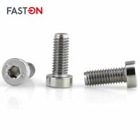 Zylinderschrauben M6x16 Innensechskant (ISK) niedrige Kopf DIN 7984 Edelstahl A2