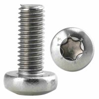 Linsenschrauben M5x16 Innensechsrund (TX) TX-25 DIN 7985...