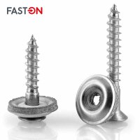 Spenglerschrauben 4,5x60 POZI "Z" mit U-Scheibe (15mm) ähnl. DIN 7995 Edelstahl A2