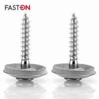 Spenglerschrauben 4,5x35 TX-25 mit U-Scheibe (20mm) ähnl. DIN 7995 Edelstahl A2