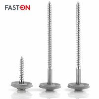 Spenglerschrauben 4,5x40 TORX TX-25 mit U-Scheibe (20mm) ähnl. DIN 7995 Edelstahl A2