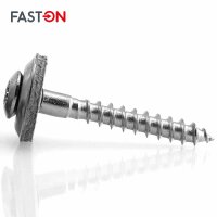 Spenglerschrauben 4,5x40 TORX TX-25 mit U-Scheibe (15mm) ähnl. DIN 7995 Edelstahl A2