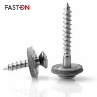 Spenglerschrauben 4,5x40 TORX TX-25 mit U-Scheibe (15mm) ähnl. DIN 7995 Edelstahl A2