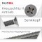 Senkkopfschrauben M6x8 Kreuzschlitz (PH) DIN 965 Edelstahl A2