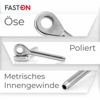 Aug-Walzterminal für D=5mm Edelstahl A4