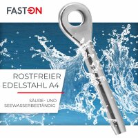 Aug-Walzterminal für D=6mm Edelstahl A4