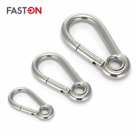 Karabinerhaken mit Kausche 4x40 Edelstahl A4