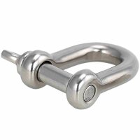 Schäkel D=12 kurz ähnl. DIN 82101 Edelstahl A4