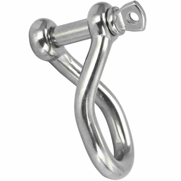 Schäkel D=8 gedreht Edelstahl A4