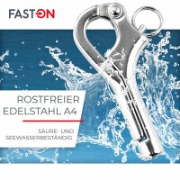 Pelikanhaken M8 Edelstahl A4