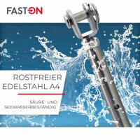 Wantenspanner M5 Gabel/Gabel geschweißt geschlossen...