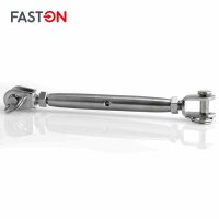 Wantenspanner M8 Gabel/Gabel geschweißt geschlossen Edelstahl A4
