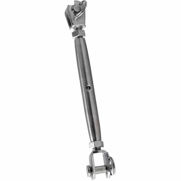 Wantenspanner M12 Gabel/Gabel geschweißt geschlossen Edelstahl A4