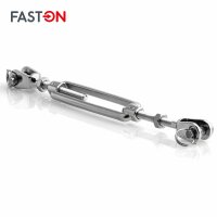 Wantenspanner M5 Gabel/Gabel geschweißt offen Edelstahl A4