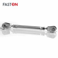 Wantenspanner M8 Gabel/Gabel geschweißt offen Edelstahl A4
