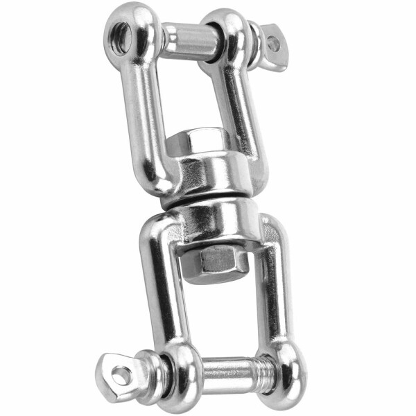 Wirbel D=5 Gabel/Gabel Edelstahl A4