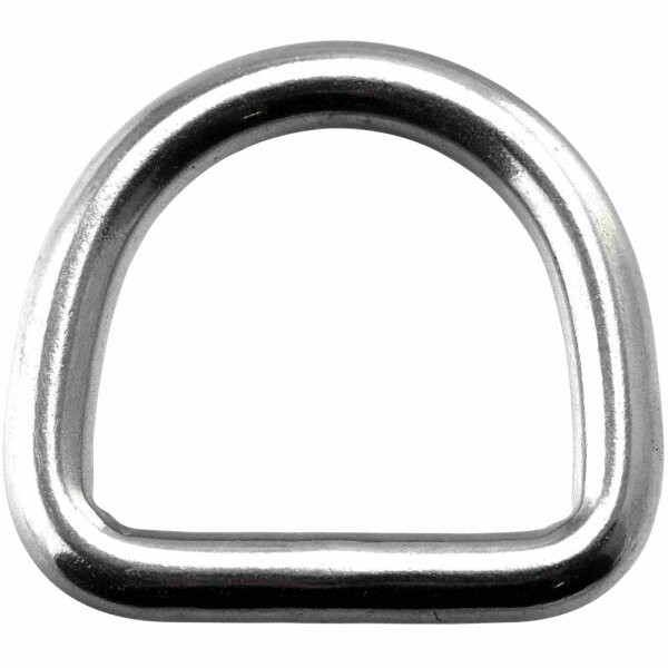 D-Ring 6x30 geschweißt poliert Edelstahl A4