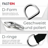 D-Ring 6x40 geschweißt poliert Edelstahl A4