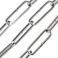 Kette 5 mm - langgliedrig DIN 763 Edelstahl A4