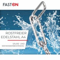 Kette 5 mm - langgliedrig DIN 763 Edelstahl A4