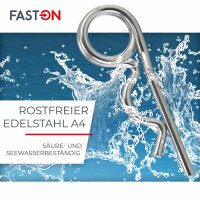 Federstecker 5,00x80 ähnl. DIN 11024 Edelstahl A2