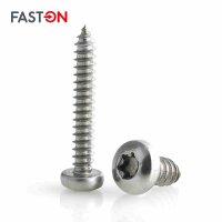 Linsenkopf-Blechschrauben M2,2x6,5 Innensechsrund (TX) ISO 14585 Edelstahl A2