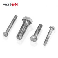 Sechskantschrauben M10x55 mit Schaft DIN 931 Edelstahl A2