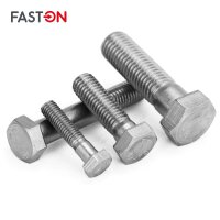 Sechskantschrauben M10x60 mit Schaft DIN 931 Edelstahl A2