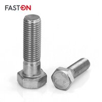 Sechskantschrauben M10x95 mit Schaft DIN 931 Edelstahl A2