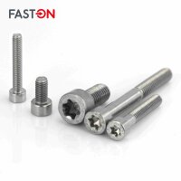 Zylinderschrauben M6x40 Innensechsrund (TX) (ISO 14579) Edelstahl A2