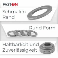 Scheiben M14 für Zylinderschrauben DIN 433 Edelstahl A2