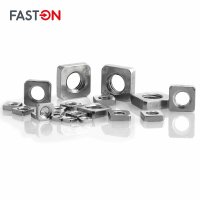 Vierkantmuttern M6 niedrige Form DIN 562 Edelstahl A2